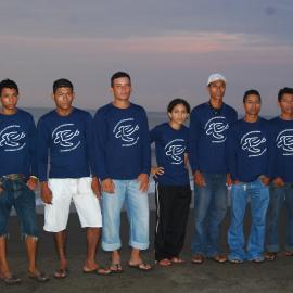 Leatherback patrol team - Photo by Gena Abarca, FFI