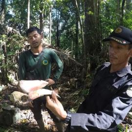TPCU Leader Muslim with evidence of Rhinoceros hornbill poaching