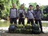 Tiger Protection and Conservation Unit personnel on a patrol at Ipuh River.